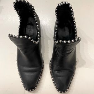 Alexander Wang Kori Stud Bead Ball Ankle Booties Size 8